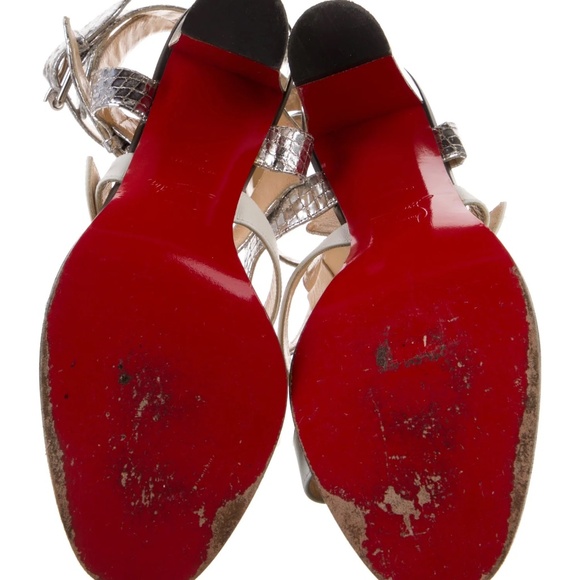 Christian Louboutin Rocknbuckle 85mm T-Strap Sandal - Picture 6 of 7